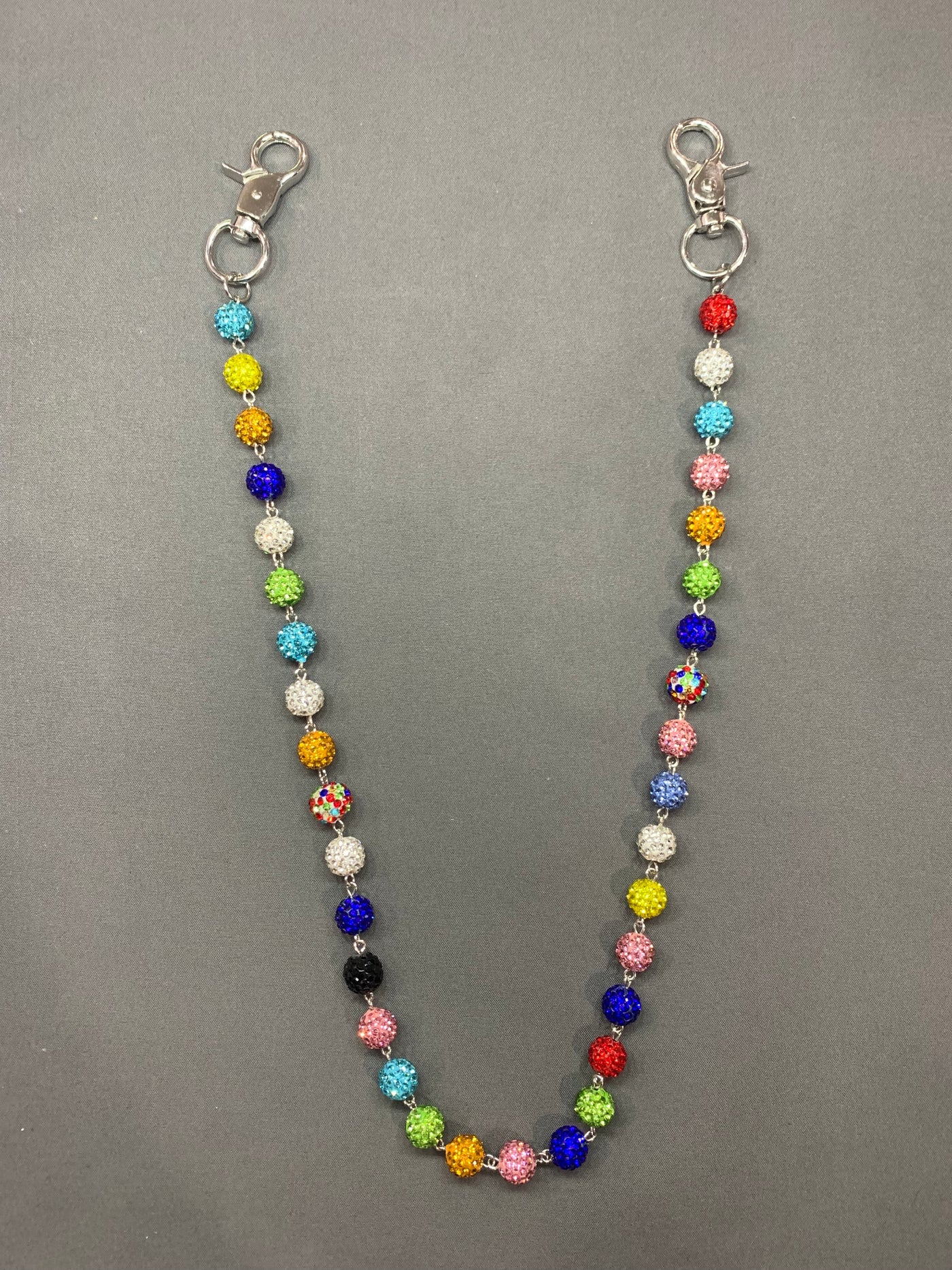 COLORFUL CRYSTAL WALLET CHAIN