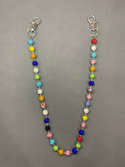 COLORFUL CRYSTAL WALLET CHAIN