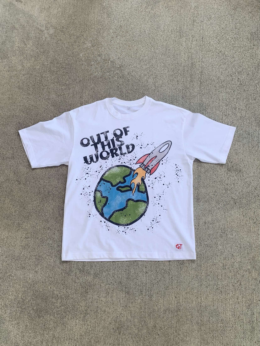 “OUT OF THIS WORLD” TEE   (WHITE)
